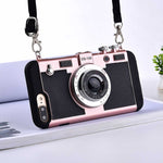 3D' Retro Camera Cases With Lanyard Strap - flexedcase