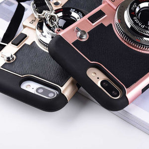 3D' Retro Camera Cases With Lanyard Strap - flexedcase