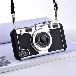 3D' Retro Camera Cases With Lanyard Strap - flexedcase