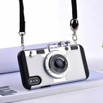 3D' Retro Camera Cases With Lanyard Strap - flexedcase