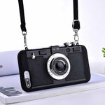 3D' Retro Camera Cases With Lanyard Strap - flexedcase