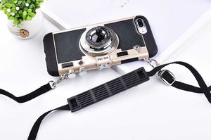 3D' Retro Camera Cases With Lanyard Strap - flexedcase