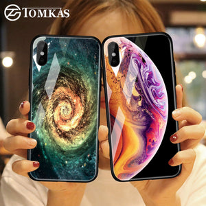 Stars Space Tempered Glass Case - flexedcase