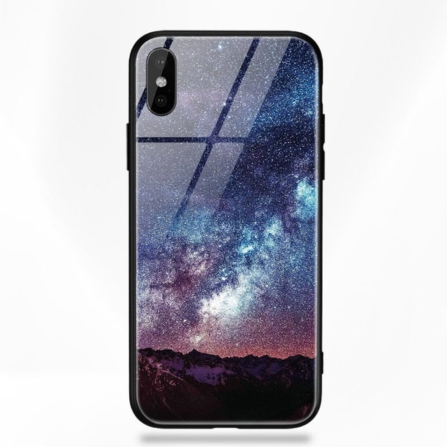 Stars Space Tempered Glass Case - flexedcase