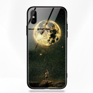 Stars Space Tempered Glass Case - flexedcase