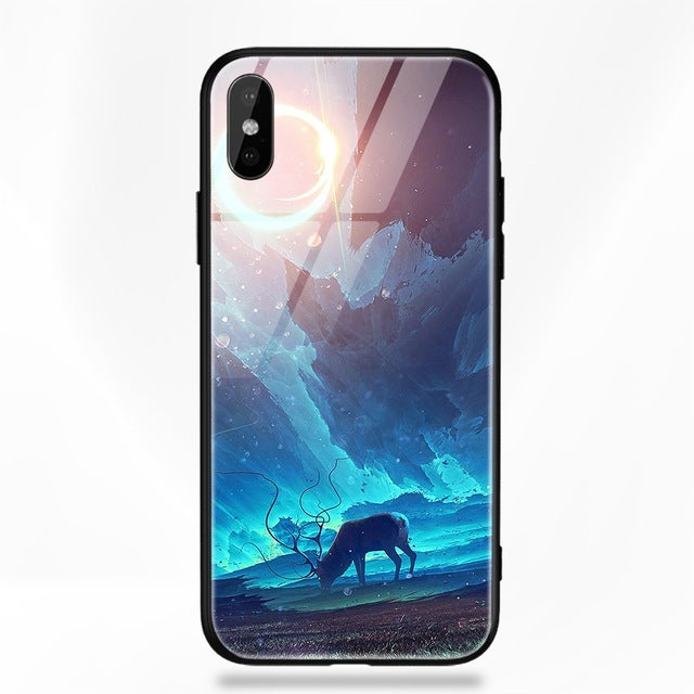 Stars Space Tempered Glass Case - flexedcase