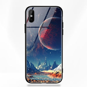 Stars Space Tempered Glass Case - flexedcase