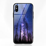 Stars Space Tempered Glass Case - flexedcase