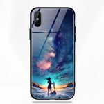 Stars Space Tempered Glass Case - flexedcase