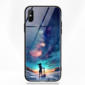Stars Space Tempered Glass Case - flexedcase