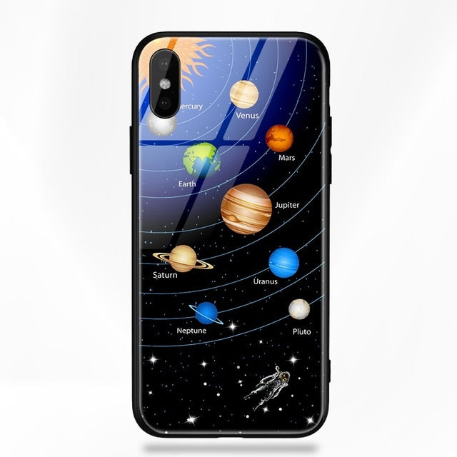 Stars Space Tempered Glass Case - flexedcase