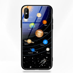 Stars Space Tempered Glass Case - flexedcase