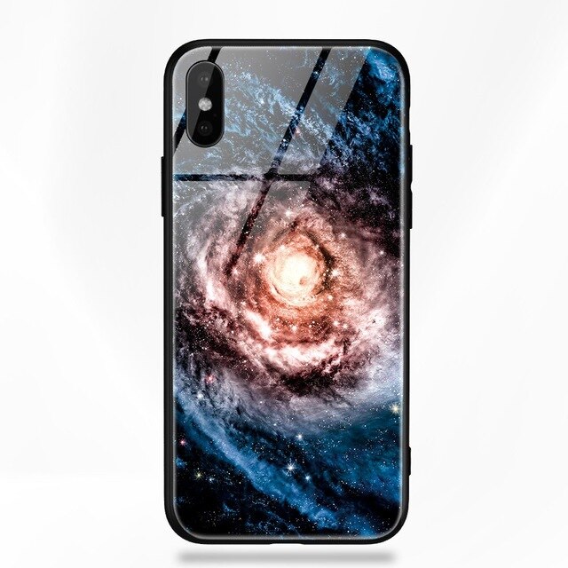 Stars Space Tempered Glass Case - flexedcase