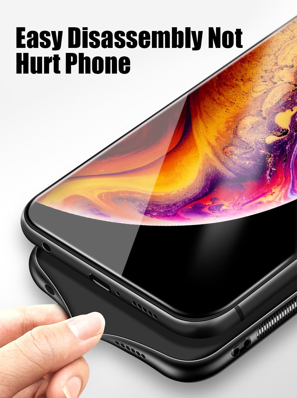 Stars Space Tempered Glass Case - flexedcase