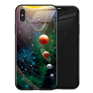 Stars Space Tempered Glass Case - flexedcase