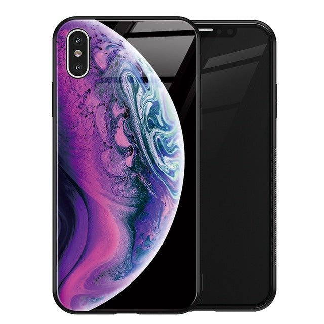 Stars Space Tempered Glass Case - flexedcase