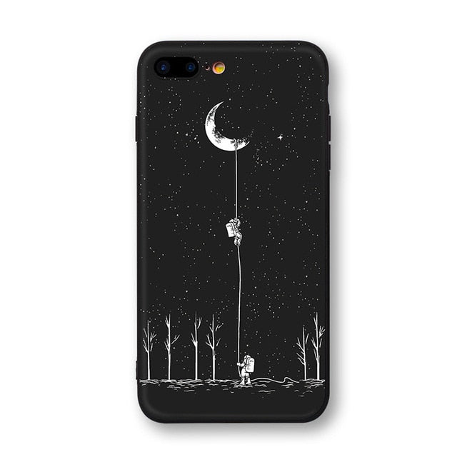 Space Moon Planet Star Astronaut Phone Cases - flexedcase