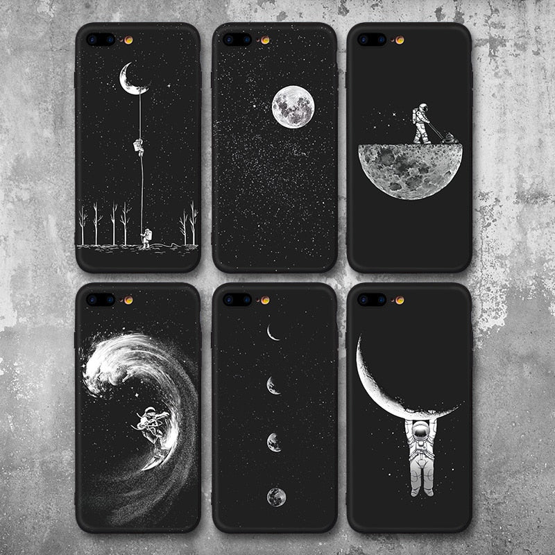 Space Moon Planet Star Astronaut Phone Cases - flexedcase
